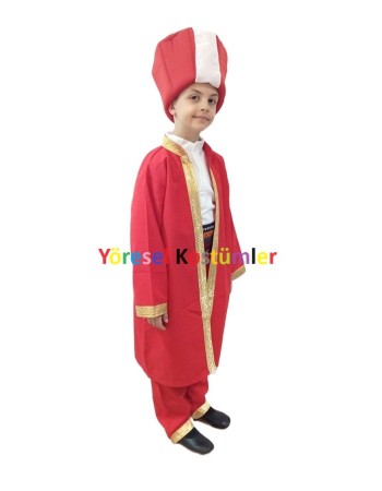 Mehteran Çocuk Kıyafeti Kırmızı